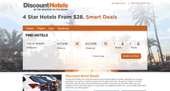 Desktop Screenshot of discounthotels.com