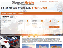 Tablet Screenshot of discounthotels.com
